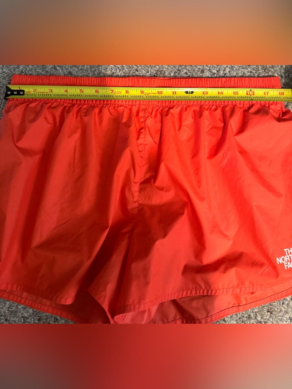 The North Face Radiant Orange Limitless Run Shorts - Picture 4 of 6
